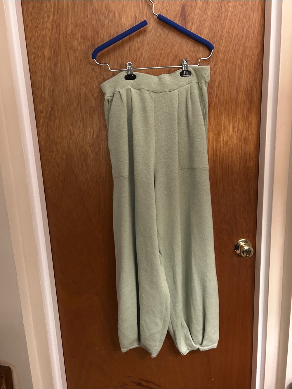 Free People Freya Set Sage Green Sweater Pants